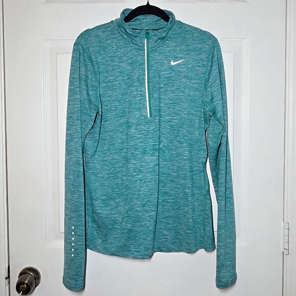 Nike Pro Dri-Fit 1/4 Zip Element Reflective Pullover Long Sleeve Top – Size: Med - Picture 1 of 6